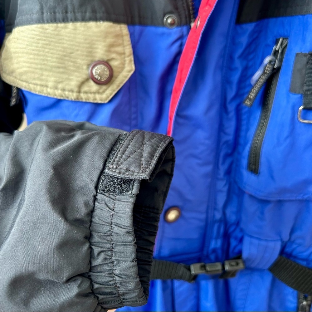 Obermeyer Vintage 90s Blue Belted Snow Ski Suit Juniors Boys Size 16 - Picture 8 of 16